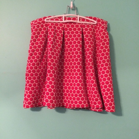 Red Polka Dot Skirt with Pockets - Picture 1 of 3
